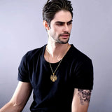 Tiger Necklace Mens Chain Stainless Steel Pendant Punk Rock Jewelry Gift