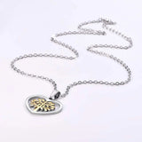 Tree of Life Necklace Heart Plated Family Tree Pendant Chain PSP3542GJ