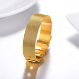 Adjustable Wristband Gold/Black/Silver Chain Business for Him