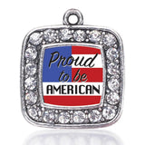 American Circle Charm Antique Silver Plated Jewelry