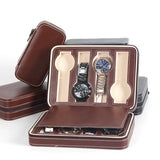 PU Leather Watch Storage Box Bag Portable Display Case