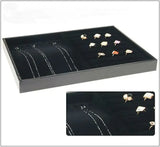 PU Velvet Jewelry Tray Organizer Storage Box for Woman