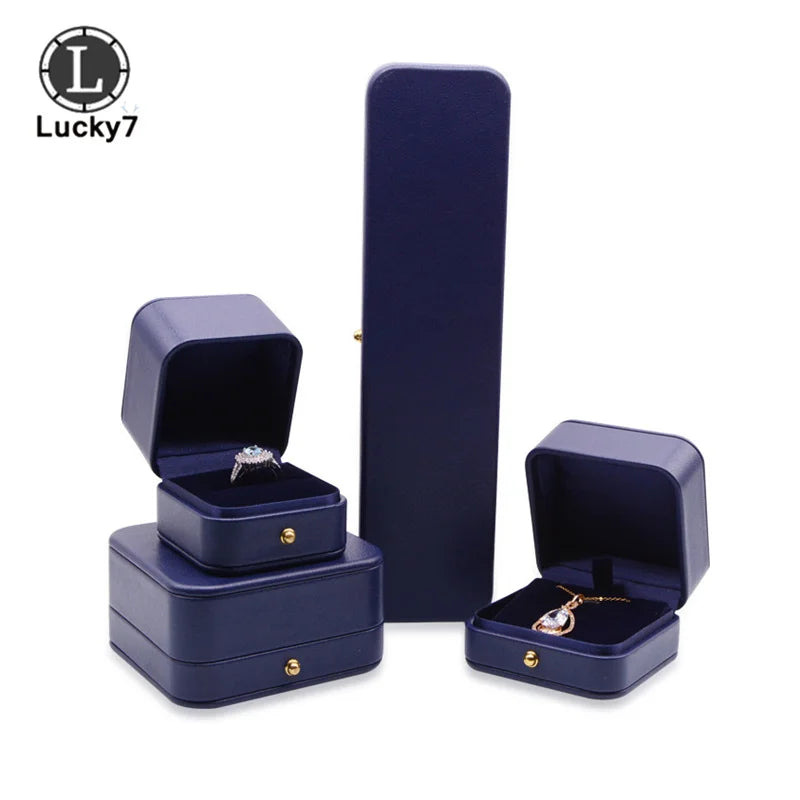 PU High-end Ring Box Jewelry Box Pendant Bracelet Set Box For Necklace