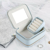 PU Jewelry Box Organizer Necklace Earring Case Holder Gift