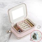 PU Jewelry Box Organizer Necklace Earring Case Holder Gift