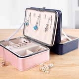 PU Jewelry Box Large Capacity with Lid Gift Packaging Case Boxes