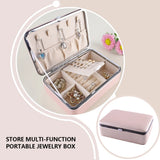 PU Jewelry Box Large Capacity with Lid Gift Packaging Case Boxes