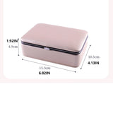 PU Jewelry Box Mini Pendent Ring Holder Earrings Packaging Case Boxes