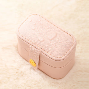 Small Mini Jewelry Box Travel Portable Necklace Ring Storage