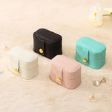 Small PU Jewelry Box Travel Necklace Ring Storage Gift