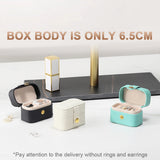 Small PU Jewelry Box Travel Necklace Ring Storage Gift