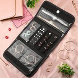 PU Jewelry Organizer Box Travel Earring Necklace Ring Bracelet Storage Bag