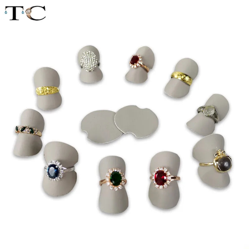 PU Jewelry Ring Holder Rings Organizer Sheet Jewellry Storage Stand