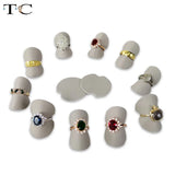 PU Jewelry Ring Holder Rings Organizer Sheet Jewellry Storage Stand