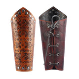 PU Leather Arm Guards Medieval Men Women Arm Bracers Halloween Cosplay