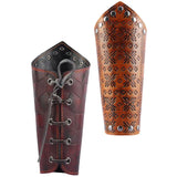 PU Leather Arm Guards Medieval Men Women Arm Bracers Halloween Cosplay