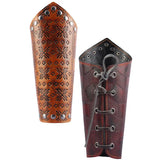 PU Leather Arm Guards Medieval Men Women Arm Bracers Halloween Cosplay