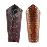 PU Leather Arm Guards Medieval Men Women Arm Bracers Halloween Cosplay