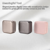 Double-Layer Jewelry Box with Mirror Cosmetic Display Case