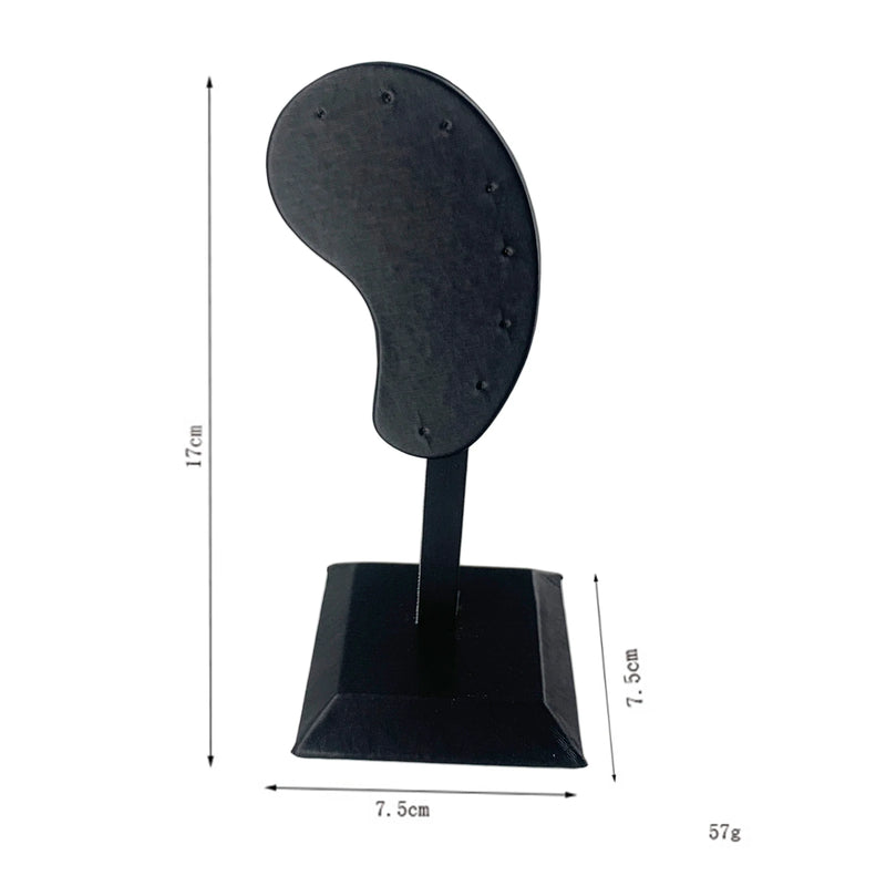 PU Leather Ear Stud Organizer Jewelry Display Stand