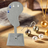 PU Leather Ear Stud Organizer Jewelry Display Stand