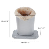PU Leather Eyeglass Holder Sunglass Stand with Soft Plush Lining