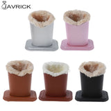 PU Leather Eyeglass Holders Sunglass Stands Soft Plush Lining Safe Glasses Case