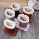 PU Leather Eyeglass Holders Sunglass Stands, Soft Plush Lining