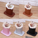 PU Leather Eyeglass Holders Sunglass Stands with Plush Lining