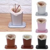 PU Leather Eyeglass Holders Sunglass Stands, Soft Plush Lining