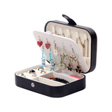 Portable Jewelry Organizer Storage Box with Clear Window