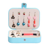 Portable Jewelry Organizer Storage Box with Clear Window