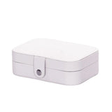 Portable Jewelry Organizer Storage Box with Clear Window