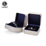 PU Leather Jewelry Box Ring Box Necklace Jewelry Packaging Box Storage Box
