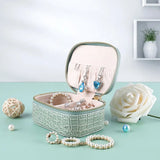 PU Leather Jewelry Box Storage For Earrings Rings Necklaces