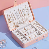 PU Leather Jewelry Box Travel Earring Display Box Stud Jewelry Box