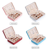 PU Leather Jewelry Box Travel Earring Display Box Stud Jewelry Box