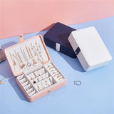 PU Leather Jewelry Box Travel Earring Display Box Stud Jewelry Box