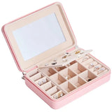 PU Leather Jewelry Box Travel Earring Display Box Stud Jewelry Box