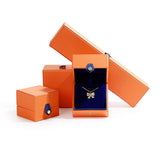 PU Leather Jewelry Box Wedding Engagement Ring Necklace Earrings Pendant Jewelry