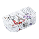 PU Leather Jewelry Case Ring Necklace Box Travel Holder