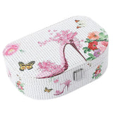 PU Leather Jewelry Case Ring Necklace Box Travel Holder
