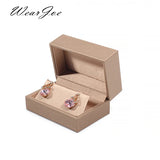 PU Leather Earrings Box Jewelry Storage Organizer Case
