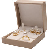 PU Leather Jewelry Gift Set Box for Bracelet Pearl Necklace