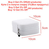PU Leather Jewelry Organizer Display Travel Jewelry Case Boxes Portable