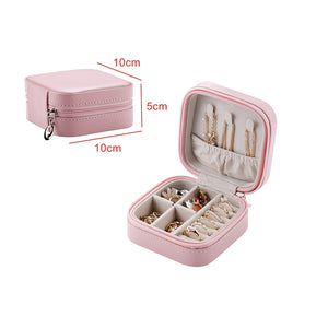 PU Leather Jewelry Organizer Display Travel Jewelry Case Boxes Portable