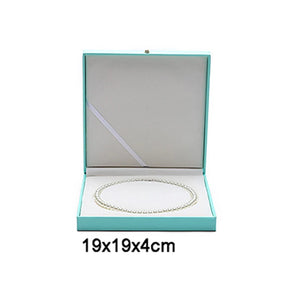 PU Leather Necklace Box Jewelry Organizer Wedding Gift Packaging