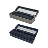 PU Leather Watch Organizer 6 Slot Storage Box Display for Men Women