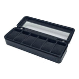 PU Leather Watch Organizer 6 Slot Storage Box Display for Men Women