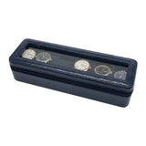 PU Leather Watch Organizer 6 Slot Storage Box Display for Men Women